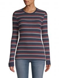 Striped Ribbed Knit Pullover at Saks Fifth Avenue